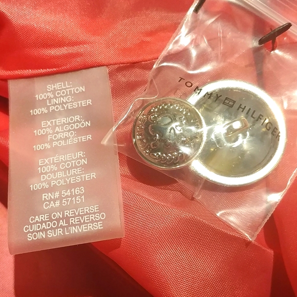 NWT Tommy Hilfiger Navy Blue Pink Cream Pin Striped Classy Blazer - Picture 13 of 13